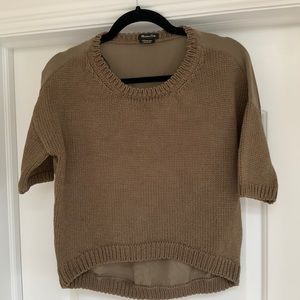 Massimo Dutti cotton silk sweater top